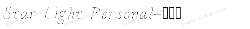 Star Light Personal字体转换